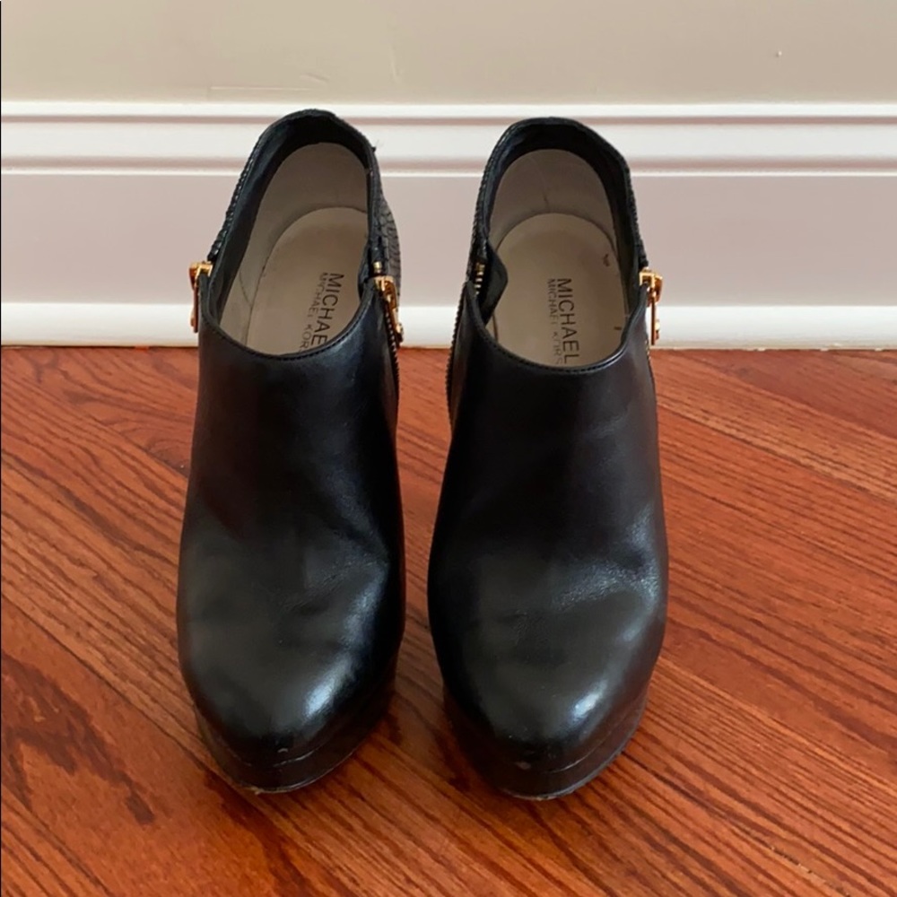Michael by Michael Kors leather booties